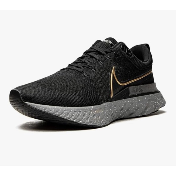 Nike Men's React Infinity Run Flyknit 2 Running Shoes Black lightweight size 12